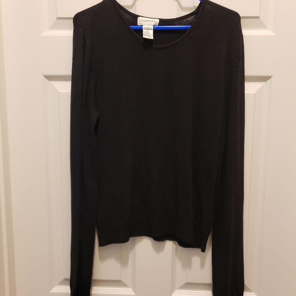 Chadwick's Women's Black Long Sleeve Top - Small